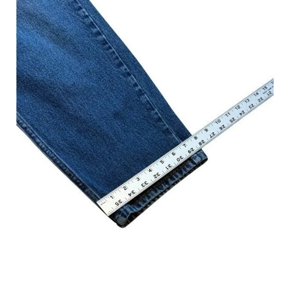 LL Bean Womens Jeans Size 12 Straight Leg Mom Midrise Denim Pants - Gorpcore